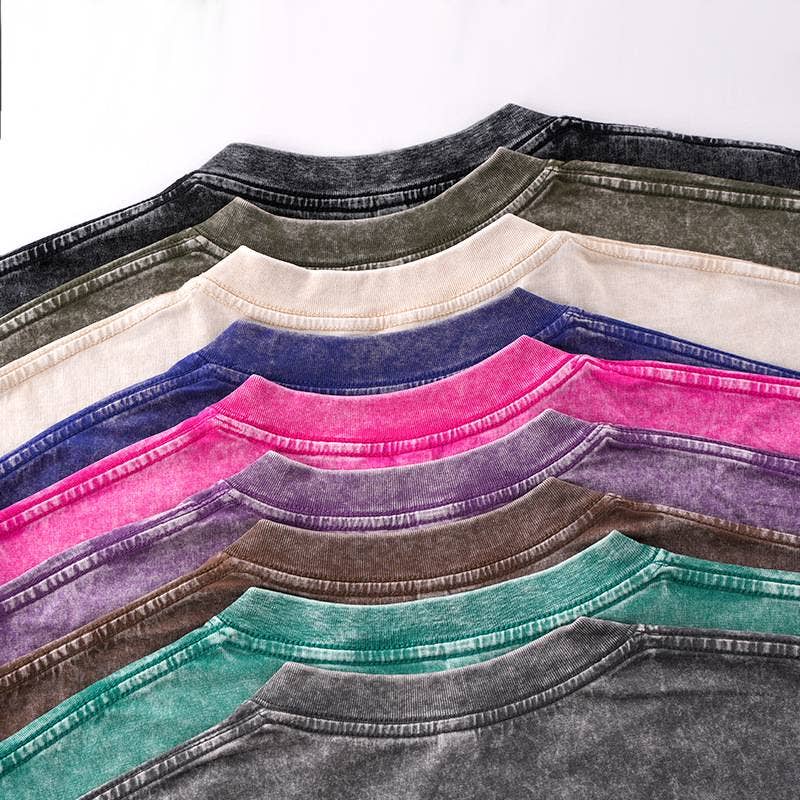 Essential Basic washed cotton oversized tee top