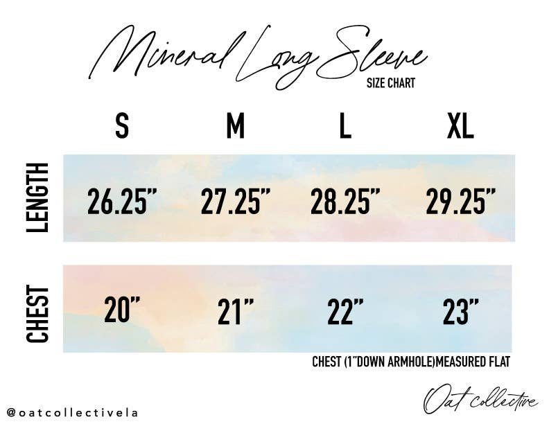 USA  Mineral Washed Long Sleeve Graphic