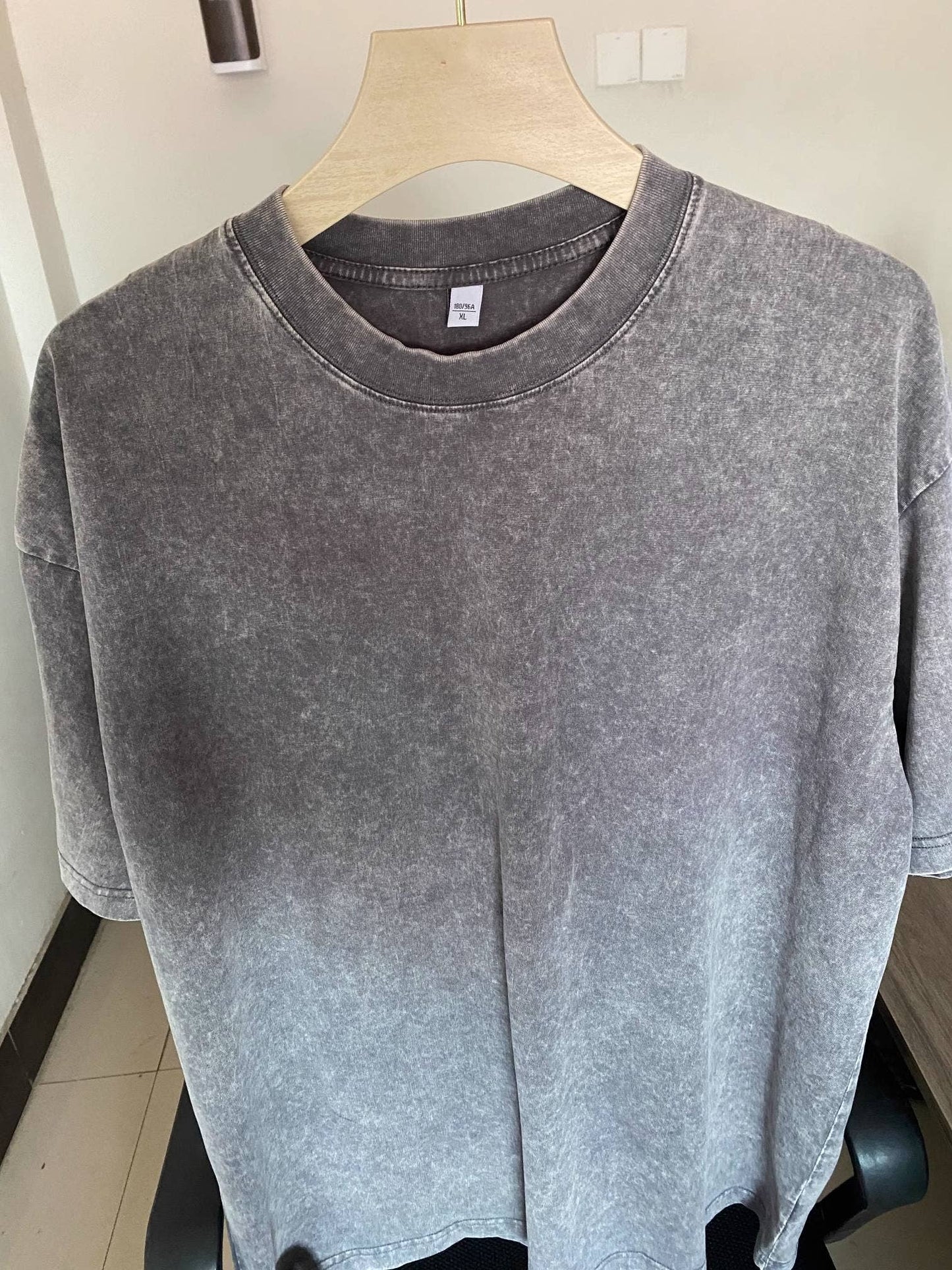 Essential Basic washed cotton oversized tee top