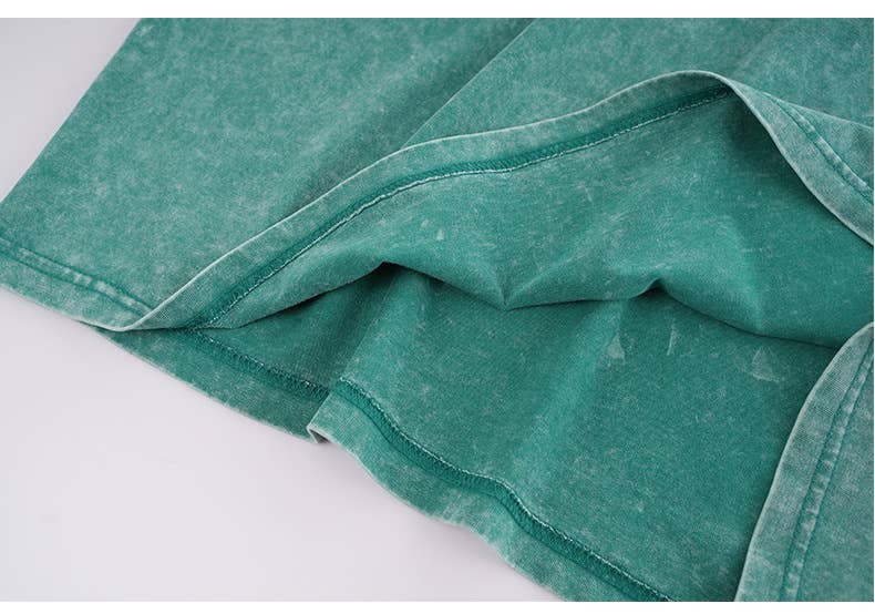 Essential Basic washed cotton oversized tee top