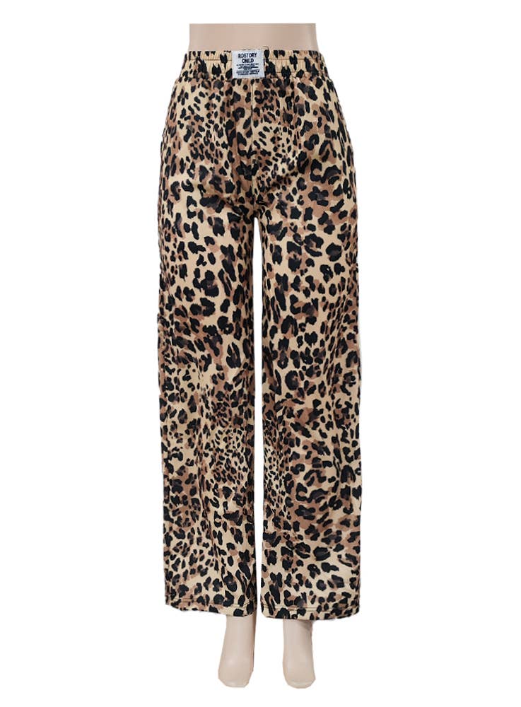 Viral trendy versatile High rise Leopard pants