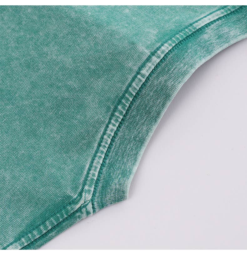 Essential Basic washed cotton oversized tee top